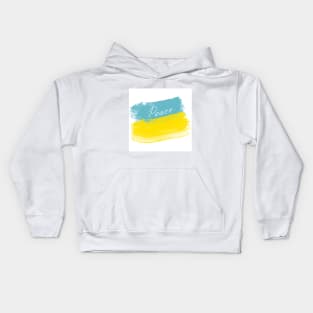 Peace for Ukraine Kids Hoodie